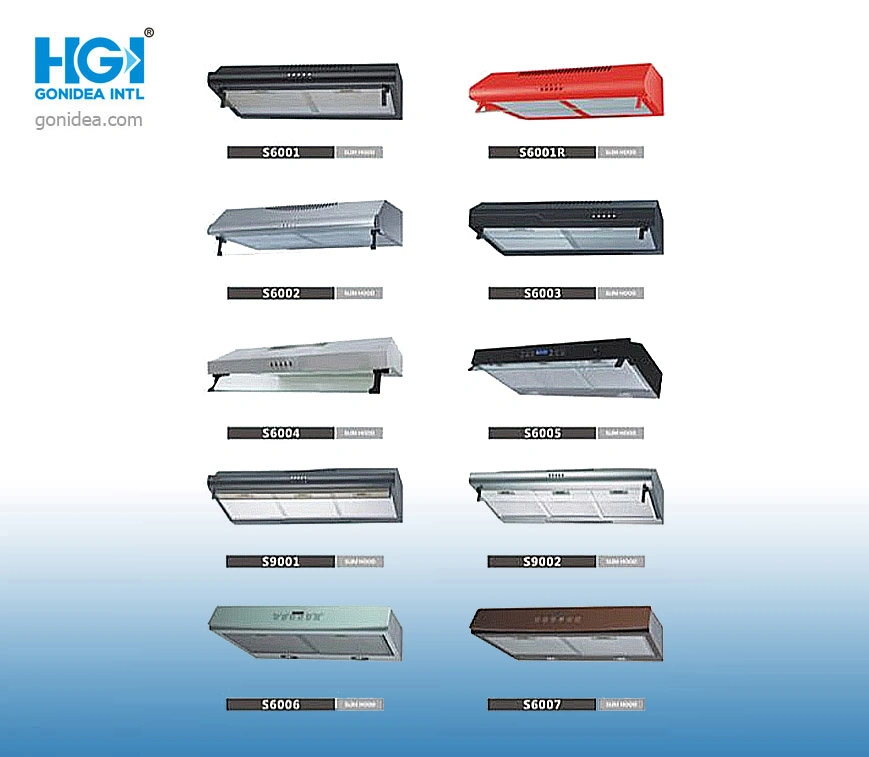 Adelgace la gama ultra fina Hood Cooker Hood para el dispositivo de cocina los 60cm Hg208-60b