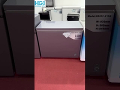 HGI Deshielo rápido y fresco 200L congelador de pecho puerta abierta pequeña congeladores profundos