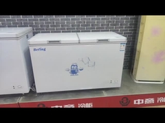 el congelador de caja de doble puerta