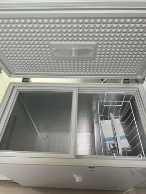 Capacitación grande congelador con tapa abierta con puerta de vidrio única congelador de caja modelo Bd/Bc-312qg