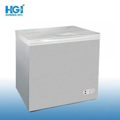 Congelador comercial con tapa abierta con puerta de vidrio única Congelador de caja de cristal 162L Modelo Bd/Bc-162qg