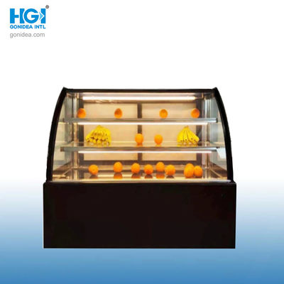 1.8m Muestra comercial de pasteles Enfriador de vidrio Panadería Muestra de gabinete Muestra Hcs-18