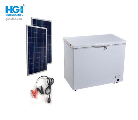 SASO compresor profundo accionado solar los 41in de DC del refrigerador del congelador del pecho de 312 litros