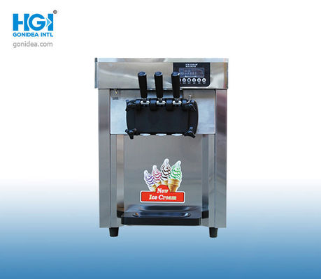 Modelo suave Small Commercial de la tabla de máquina del helado de tres sabores