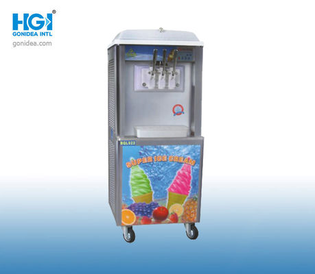 Tipo vertical de acero inoxidable de R404A de la máquina dura del helado